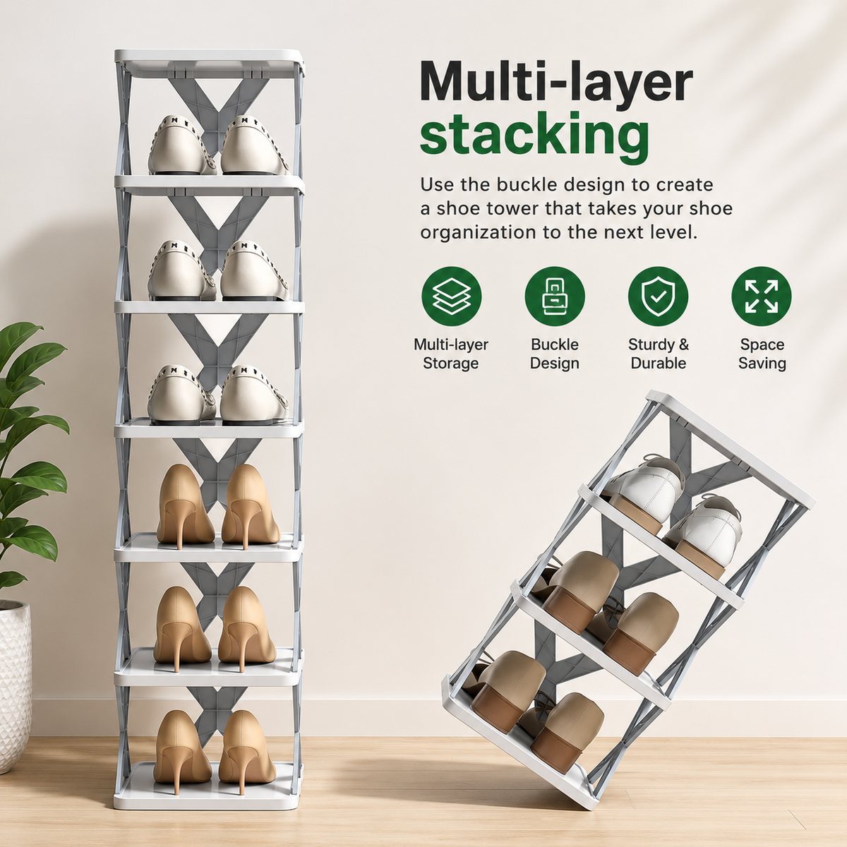 VortexStore™Foldable Shoe Stand Organizer