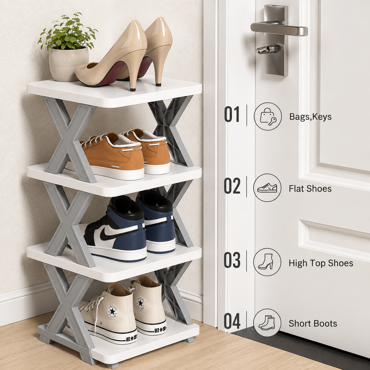 VortexStore™Foldable Shoe Stand Organizer