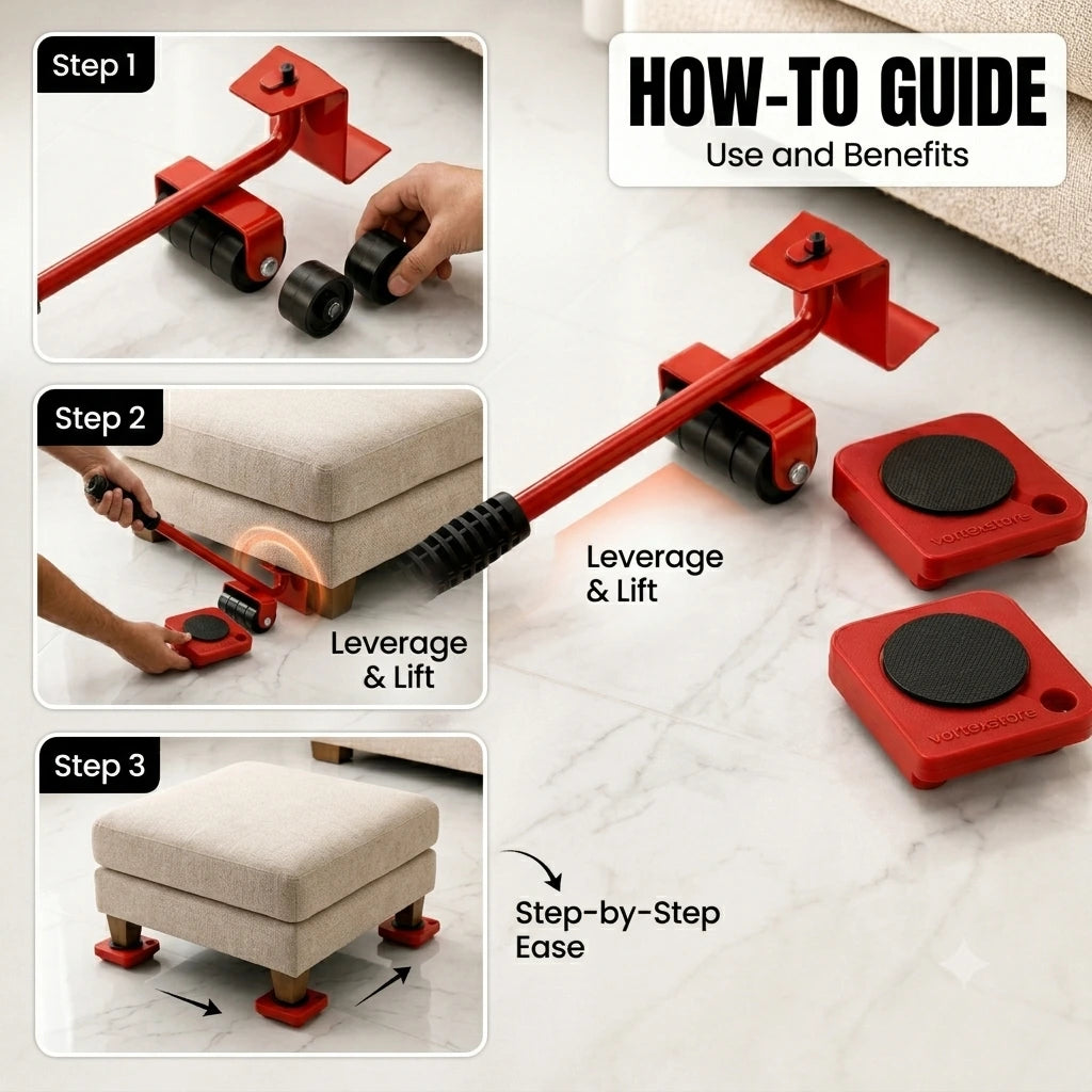 VORTEX™ Furniture Lifter Mover Tool Set