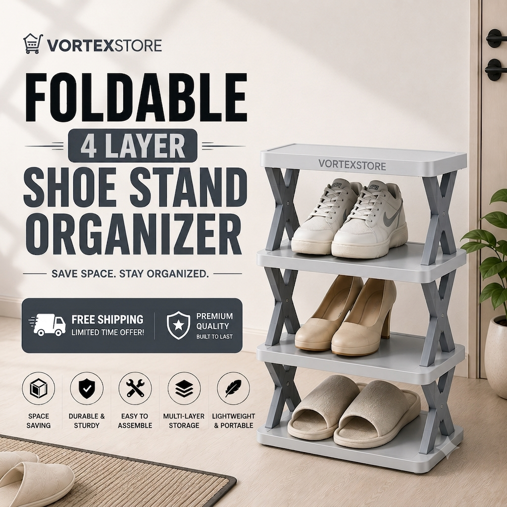 VortexStore™Foldable Shoe Stand Organizer