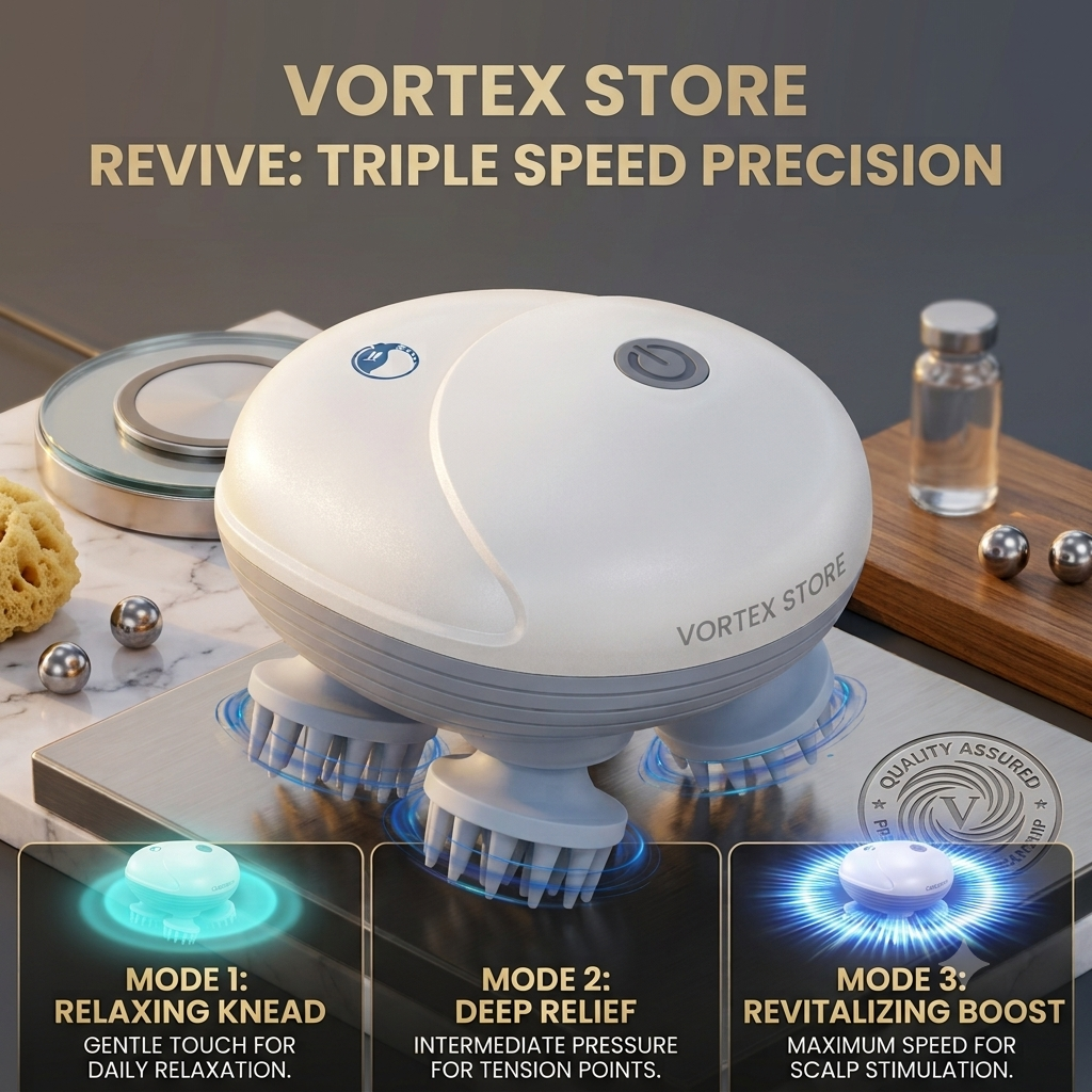 Vortex Relax™ Electric Head and scalp massager {no more waiting for others and no more stress}
