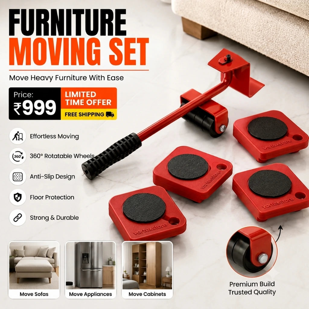 VORTEX™ Furniture Lifter Mover Tool Set