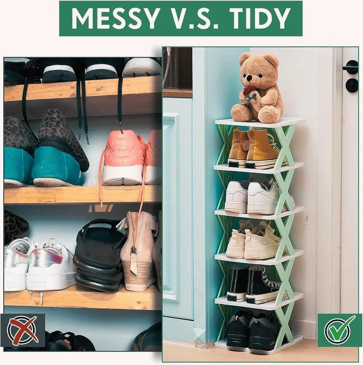 VortexStore™Foldable Shoe Stand Organizer