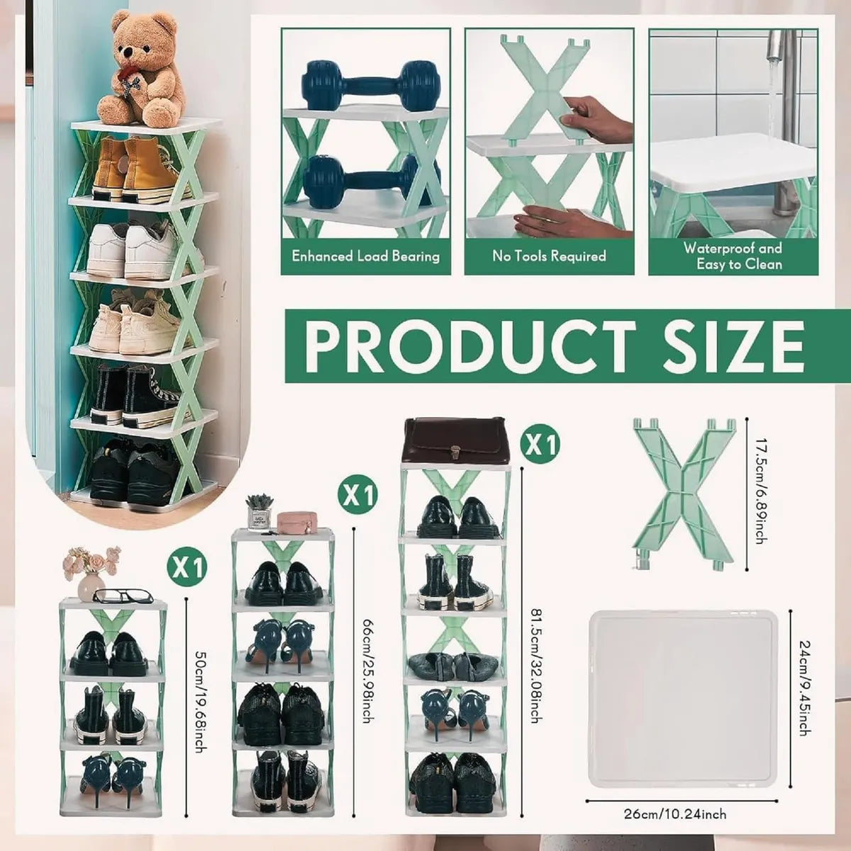 VortexStore™Foldable Shoe Stand Organizer