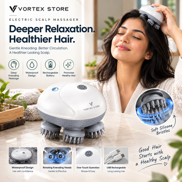 Vortex Relax™ Electric Head and scalp massager {no more waiting for others and no more stress}