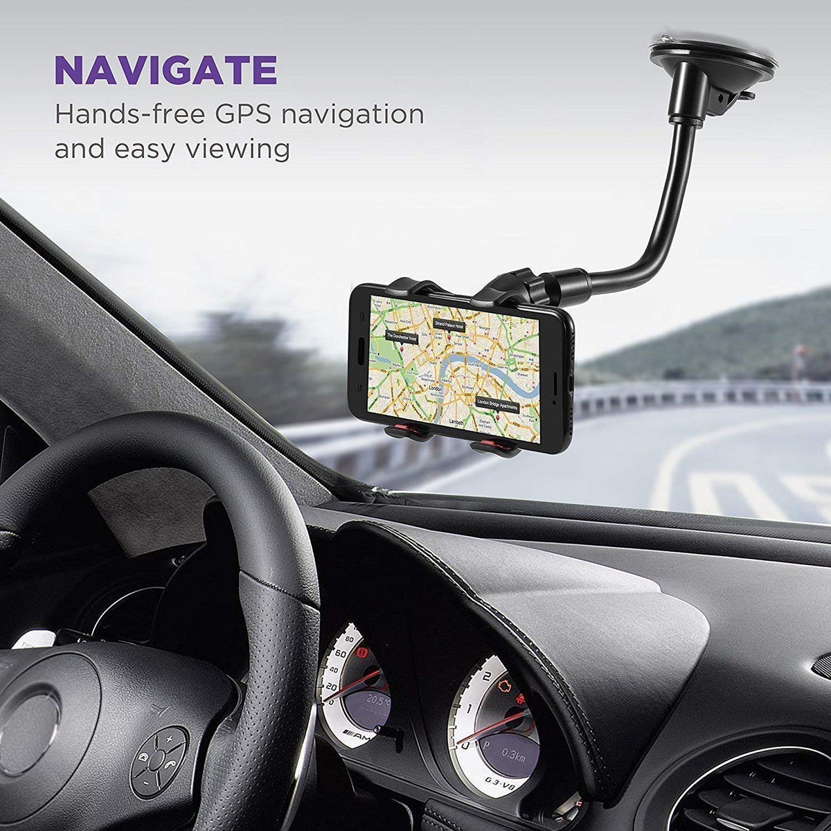 Car Mobile Holder For Car Windshield/Dashboard